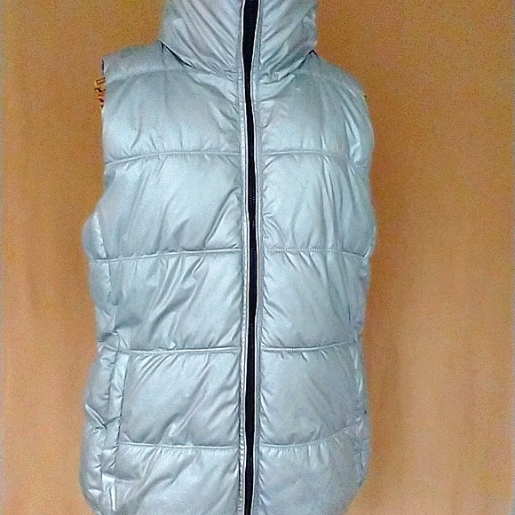 Vest zip front Puffer Vest Silver - Picture 2 of 13
